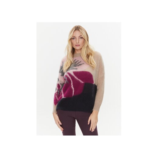 Marella Sweter Gineceo 2333662137200 Beżowy Regular Fit ze sklepu MODIVO w kategorii Swetry damskie - zdjęcie 168640891