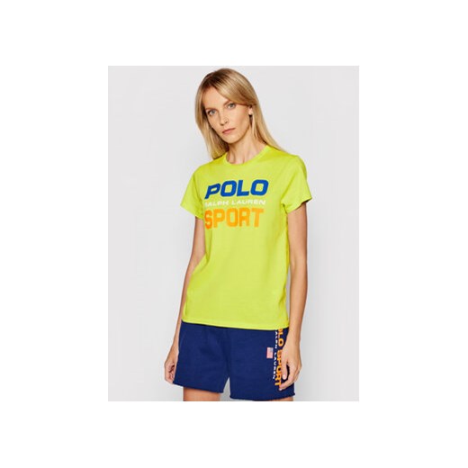 Polo Ralph Lauren T-Shirt Ssl 211838079006 Zielony Regular Fit Polo Ralph Lauren XS promocja MODIVO