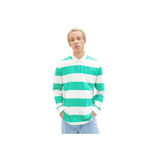 Tom Tailor Denim Polo 1035281 Zielony ze sklepu MODIVO w kategorii T-shirty męskie - zdjęcie 168641222
