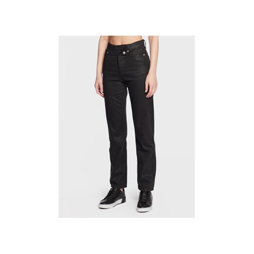 Calvin Klein Jeans Jeansy J20J220211 Czarny Regular Fit ze sklepu MODIVO w kategorii Jeansy damskie - zdjęcie 168641681