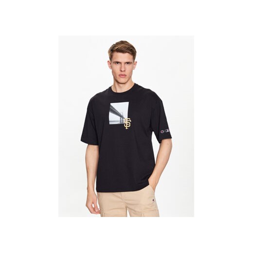 Champion T-Shirt 218924 Czarny Regular Fit ze sklepu MODIVO w kategorii T-shirty męskie - zdjęcie 168641853