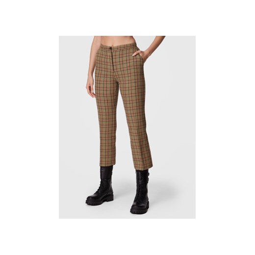 Pinko Spodnie materiałowe Gaio 1G1835 A07Q Beżowy Slim Fit ze sklepu MODIVO w kategorii Spodnie damskie - zdjęcie 168642052