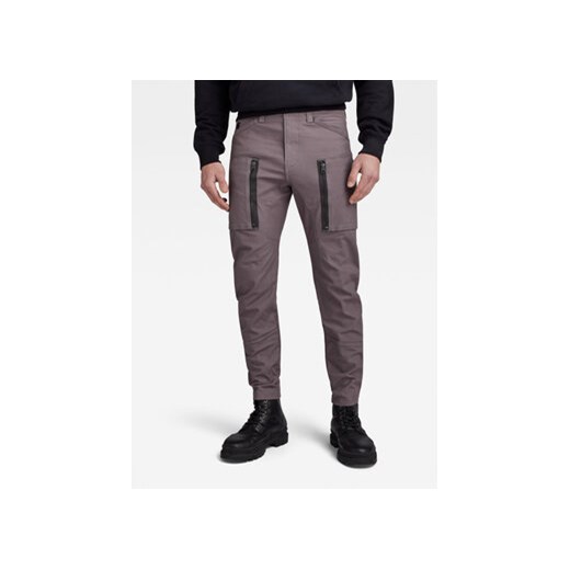 G-Star Raw Spodnie materiałowe Zip Pkt 3D D21975-D504-G077 Szary Skinny Fit ze sklepu MODIVO w kategorii Spodnie męskie - zdjęcie 168642161