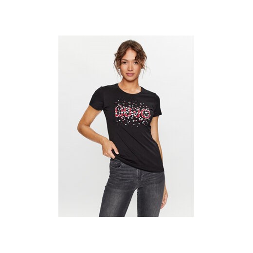 Liu Jo T-Shirt MF3382 JS923 Czarny Regular Fit ze sklepu MODIVO w kategorii Bluzki damskie - zdjęcie 168642233