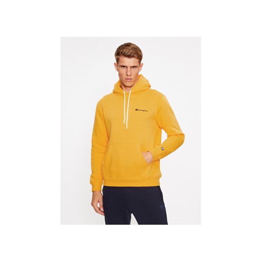 Champion Bluza Hooded Sweatshirt 219208 Żółty Comfort Fit ze sklepu MODIVO w kategorii Bluzy męskie - zdjęcie 168642521