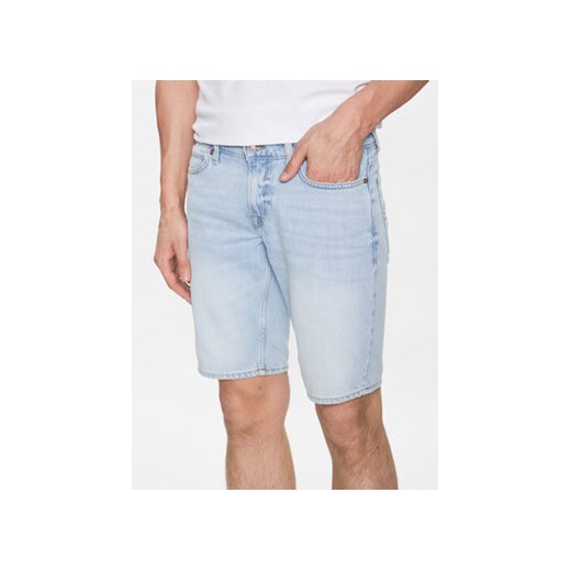 Guess Szorty jeansowe Sonny M3GD01 D4T9F Niebieski Slim Fit ze sklepu MODIVO w kategorii Spodenki męskie - zdjęcie 168642703