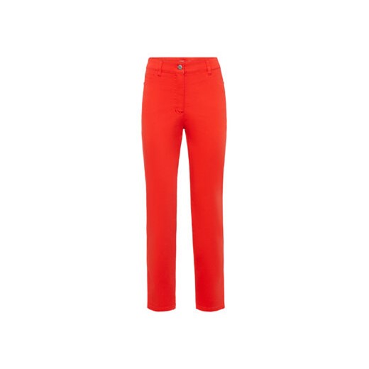 Olsen Spodnie materiałowe Mona 14000625 Czerwony Slim Fit ze sklepu MODIVO w kategorii Spodnie damskie - zdjęcie 168643150