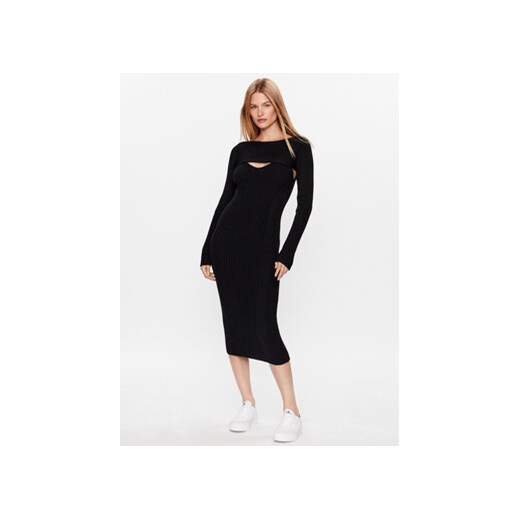 Calvin Klein Sukienka dzianinowa K20K205880 Czarny Slim Fit ze sklepu MODIVO w kategorii Sukienki - zdjęcie 168643440