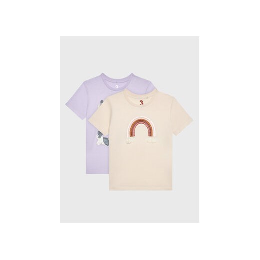 Cotton On Kids Komplet 2 t-shirtów 762505 Kolorowy Regular Fit ze sklepu MODIVO w kategorii Bluzki dziewczęce - zdjęcie 168643981