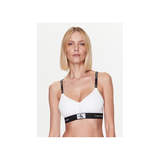 Calvin Klein Underwear Biustonosz braletka Light Lined 000QF7218E Biały ze sklepu MODIVO w kategorii Biustonosze - zdjęcie 168644270