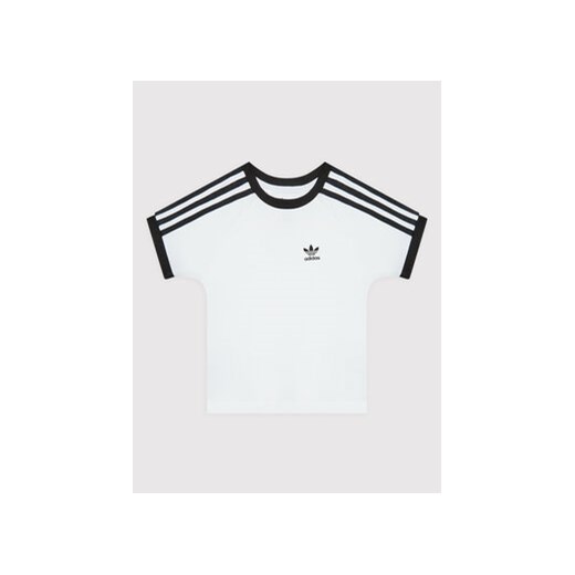 adidas T-Shirt adicolor 3-Stripes HK2912 Biały Loose Fit ze sklepu MODIVO w kategorii T-shirty chłopięce - zdjęcie 168644311