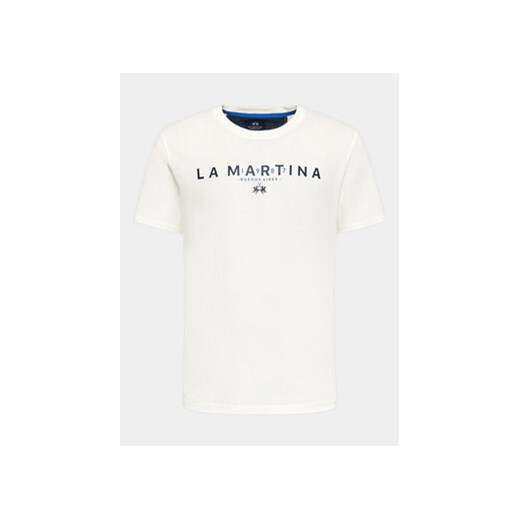La Martina T-Shirt WMR005 JS206 Biały Regular Fit ze sklepu MODIVO w kategorii T-shirty męskie - zdjęcie 168644900