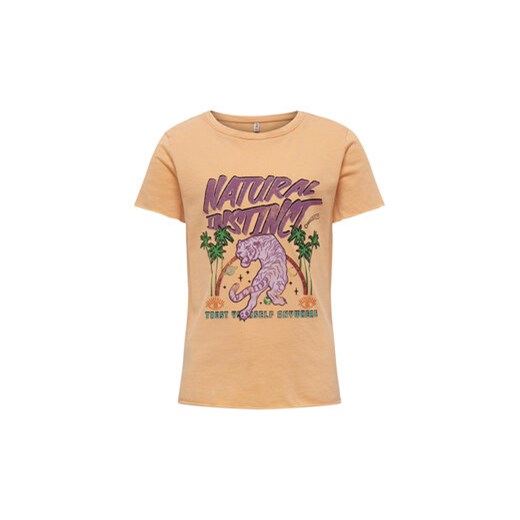 Kids ONLY T-Shirt 15292294 Pomarańczowy Slim Fit ze sklepu MODIVO w kategorii T-shirty chłopięce - zdjęcie 168645960