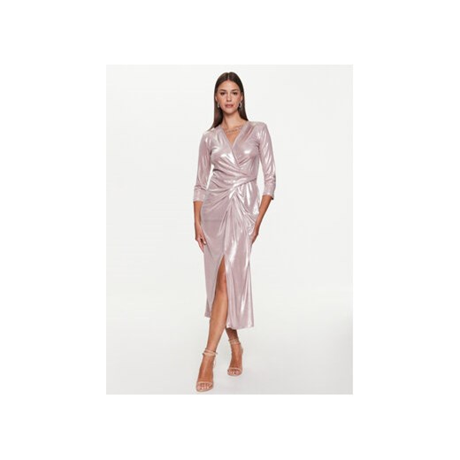 Rinascimento Sukienka koktajlowa CFC0018957002 Różowy Regular Fit ze sklepu MODIVO w kategorii Sukienki - zdjęcie 168646021