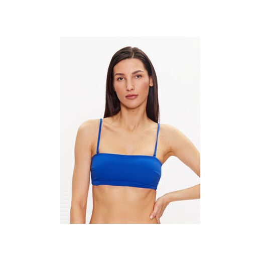 Calvin Klein Swimwear Góra od bikini KW0KW02042 Niebieski ze sklepu MODIVO w kategorii Stroje kąpielowe - zdjęcie 168646023