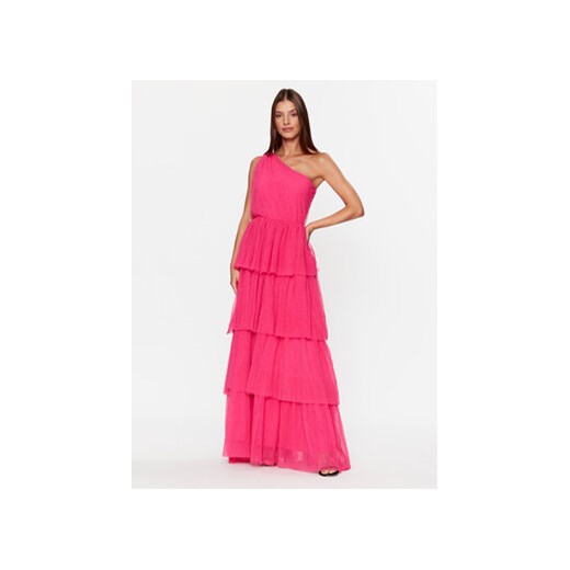YAS Sukienka wieczorowa 26031412 Różowy Regular Fit ze sklepu MODIVO w kategorii Sukienki - zdjęcie 168646124