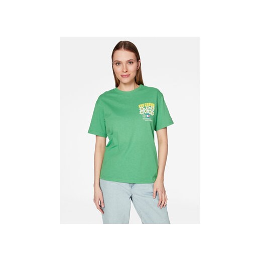 Tommy Jeans T-Shirt Homegrown DW0DW15474 Zielony Relaxed Fit ze sklepu MODIVO w kategorii Bluzki damskie - zdjęcie 168646200
