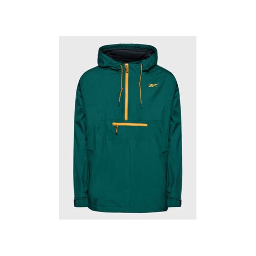 Reebok Kurtka anorak Vector Fleece HK7075 Zielony Loose Fit Reebok XS okazja MODIVO