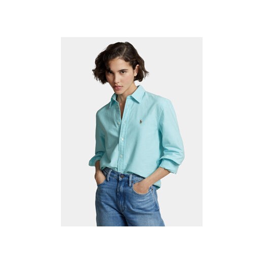 Polo Ralph Lauren Koszula Ls Rx Anw St 211932521005 Niebieski Relaxed Fit ze sklepu MODIVO w kategorii Koszule damskie - zdjęcie 168646610