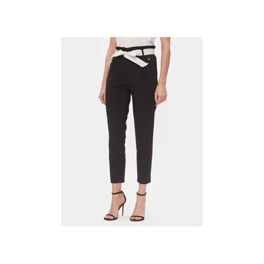 Rinascimento Spodnie materiałowe CFC0117447003 Czarny Regular Fit ze sklepu MODIVO w kategorii Spodnie damskie - zdjęcie 168646983