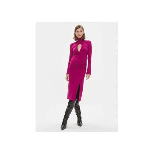 Pinko Sukienka koktajlowa Alpha 102367 A1DE Fioletowy Slim Fit ze sklepu MODIVO w kategorii Sukienki - zdjęcie 168647512