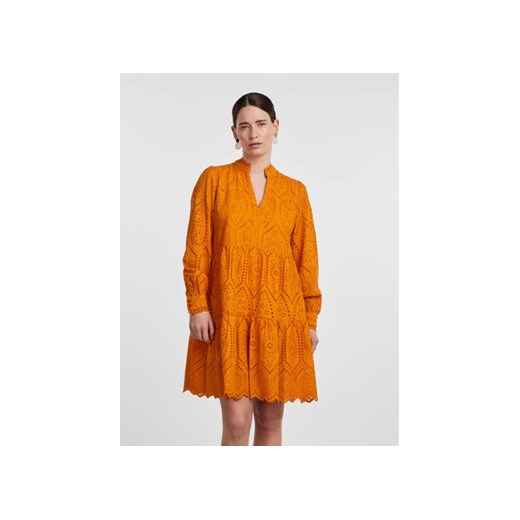YAS Sukienka codzienna 26027162 Pomarańczowy Regular Fit ze sklepu MODIVO w kategorii Sukienki - zdjęcie 168648322