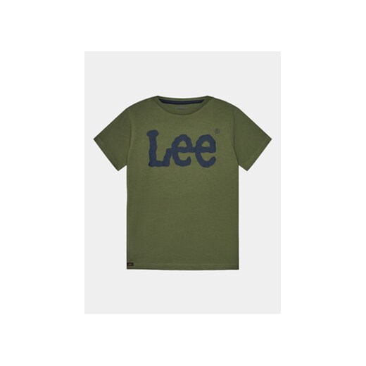 Lee T-Shirt Wobbly Graphic LEE0002 Zielony Regular Fit ze sklepu MODIVO w kategorii T-shirty chłopięce - zdjęcie 168648482