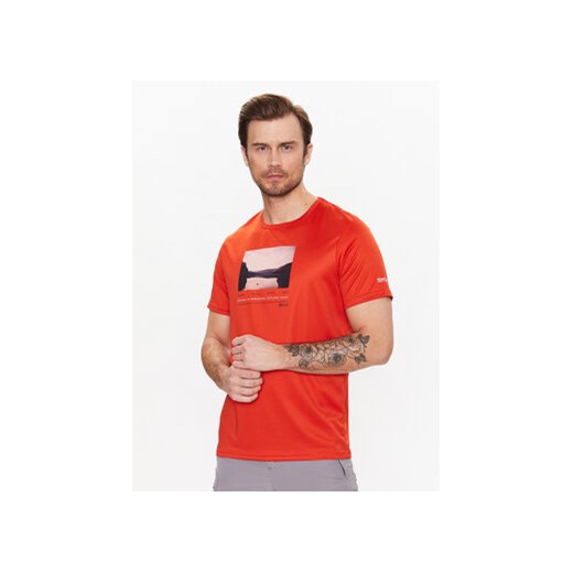 Regatta T-Shirt Fingal VII RMT272 Pomarańczowy Regular Fit ze sklepu MODIVO w kategorii T-shirty męskie - zdjęcie 168648614