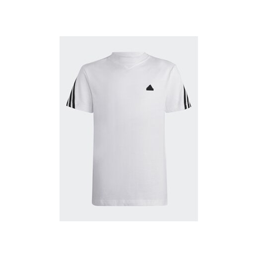 adidas T-Shirt Future Icons 3-Stripes T-Shirt HR6309 Biały Regular Fit ze sklepu MODIVO w kategorii T-shirty chłopięce - zdjęcie 168648831