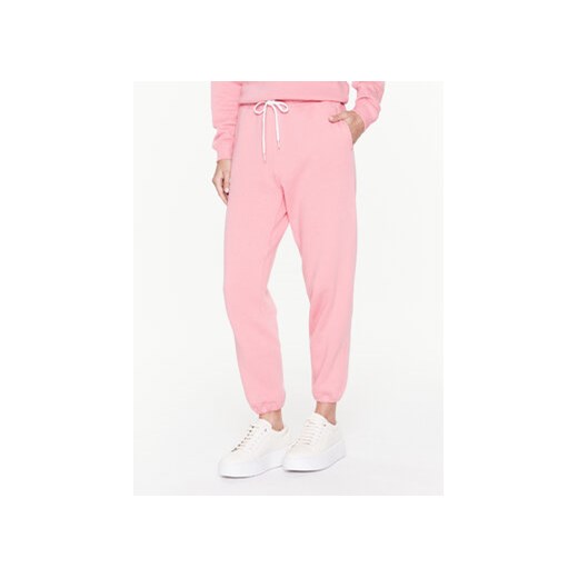 Polo Ralph Lauren Spodnie dresowe 211891560008 Różowy Regular Fit ze sklepu MODIVO w kategorii Spodnie damskie - zdjęcie 168649200