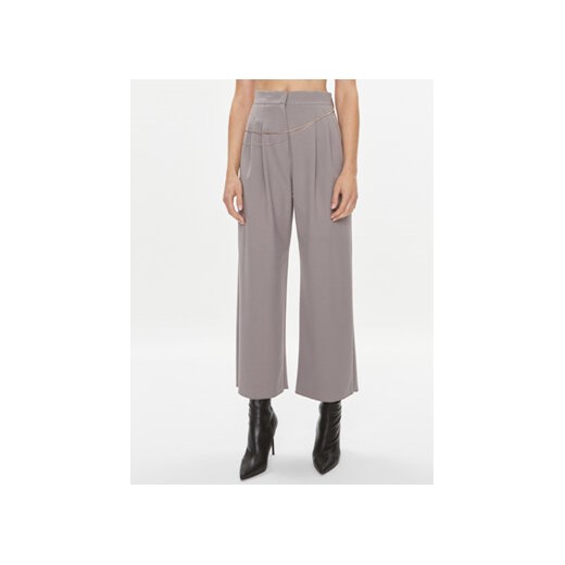 Marella Spodnie materiałowe Fante 2331360636200 Szary Relaxed Fit ze sklepu MODIVO w kategorii Spodnie damskie - zdjęcie 168650013