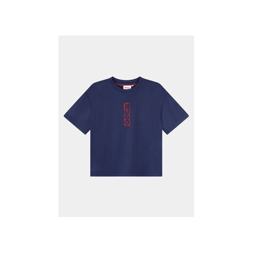 Hugo T-Shirt G25140 D Niebieski Regular Fit ze sklepu MODIVO w kategorii T-shirty chłopięce - zdjęcie 168650181