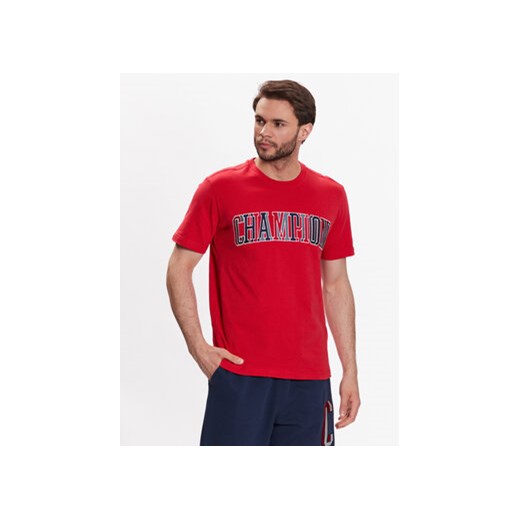 Champion T-Shirt Bookstore 218512 Czerwony Regular Fit ze sklepu MODIVO w kategorii T-shirty męskie - zdjęcie 168650481