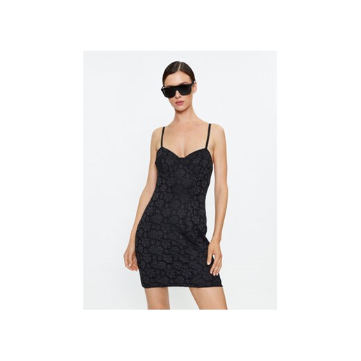 ROTATE Sukienka koktajlowa Lace 111030100 Czarny Slim Fit ze sklepu MODIVO w kategorii Sukienki - zdjęcie 168650532
