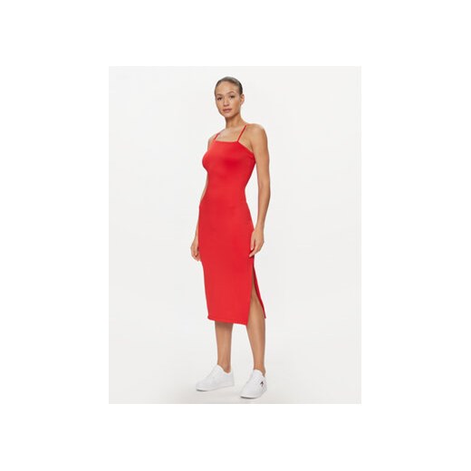 Tommy Jeans Sukienka letnia Bodycon DW0DW17425 Czerwony Slim Fit ze sklepu MODIVO w kategorii Sukienki - zdjęcie 168650591