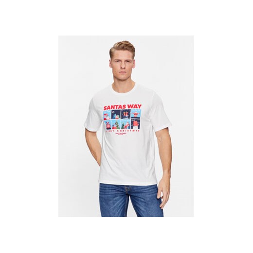 Jack&Jones T-Shirt 12246605 Biały Standard Fit ze sklepu MODIVO w kategorii T-shirty męskie - zdjęcie 168650953