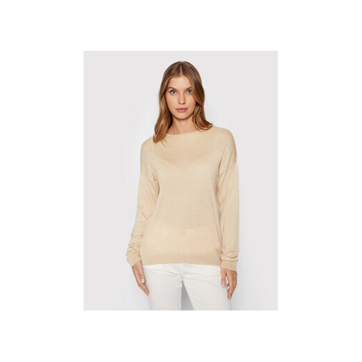 United Colors Of Benetton Sweter 1011E100H Beżowy Relaxed Fit United Colors Of Benetton M MODIVO
