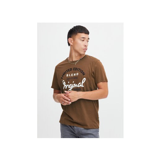 Blend T-Shirt 20715764 Brązowy Regular Fit ze sklepu MODIVO w kategorii T-shirty męskie - zdjęcie 168651431