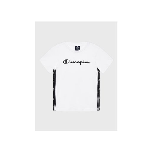 Champion T-Shirt 306329 Biały Regular Fit ze sklepu MODIVO w kategorii T-shirty chłopięce - zdjęcie 168652112