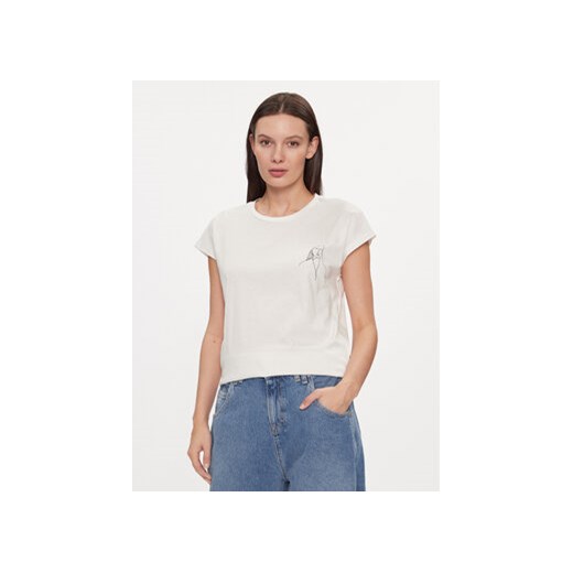 Vero Moda T-Shirt 10298088 Biały Box Fit ze sklepu MODIVO w kategorii Bluzki damskie - zdjęcie 168652114