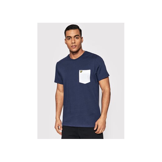 Lyle & Scott T-Shirt Contrast Pocket TS831VOG Granatowy Regular Fit ze sklepu MODIVO w kategorii T-shirty męskie - zdjęcie 168652144