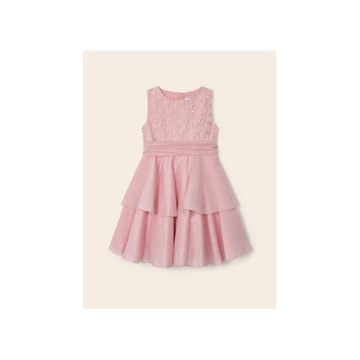 Mayoral Sukienka elegancka 3912 Różowy ze sklepu MODIVO w kategorii Sukienki dziewczęce - zdjęcie 168652184