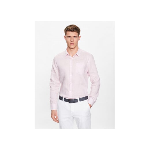 Guess Koszula Island M2YH44 WERX0 Różowy Slim Fit ze sklepu MODIVO w kategorii Koszule męskie - zdjęcie 168652692