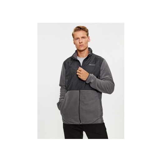 Columbia Polar Basin Butte™ Fleece Full Zip Szary Regular Fit ze sklepu MODIVO w kategorii Bluzy męskie - zdjęcie 168652770