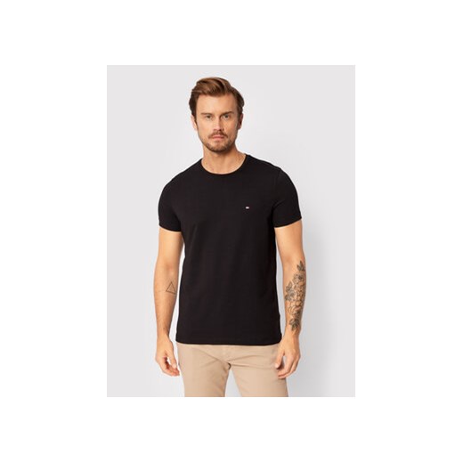 Tommy Hilfiger T-Shirt Core Stretch MW0MW27539 Czarny Slim Fit ze sklepu MODIVO w kategorii T-shirty męskie - zdjęcie 168652800
