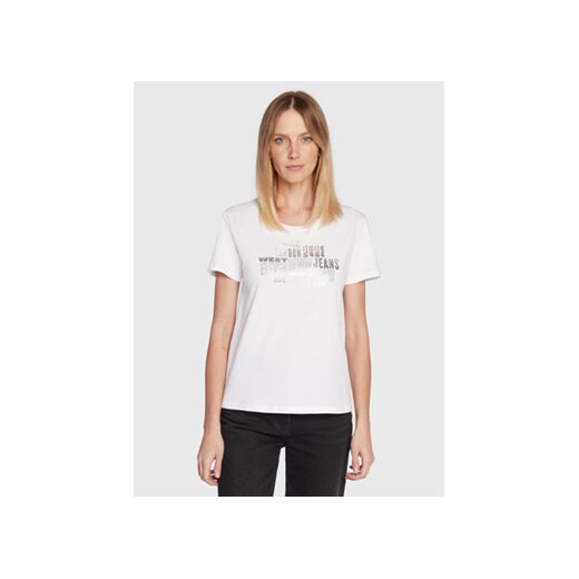 Pepe Jeans T-Shirt Piper PL505228 Biały Regular Fit ze sklepu MODIVO w kategorii Bluzki damskie - zdjęcie 168652842