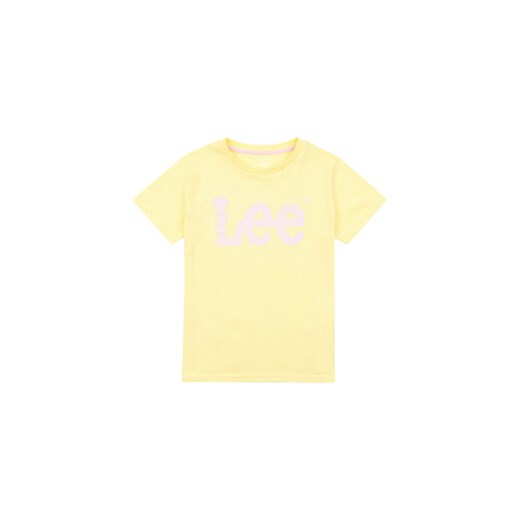 Lee T-Shirt Wobbly Graphic LEG5029 Żółty Regular Fit ze sklepu MODIVO w kategorii Bluzki dziewczęce - zdjęcie 168652873