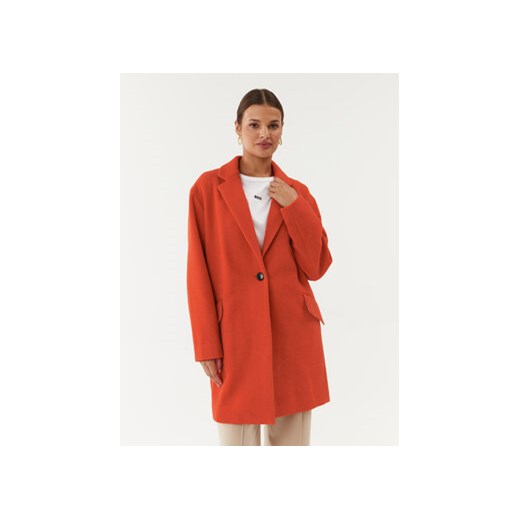 Boss Płaszcz wełniany C_Calesso1 50500529 Pomarańczowy Regular Fit ze sklepu MODIVO w kategorii Płaszcze damskie - zdjęcie 168653053