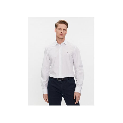 Tommy Hilfiger Koszula MW0MW34018 Biały Regular Fit ze sklepu MODIVO w kategorii Koszule męskie - zdjęcie 168653090