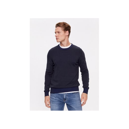 JOOP! Jeans Sweter 30035083 Granatowy Modern Fit ze sklepu MODIVO w kategorii Swetry męskie - zdjęcie 168653193